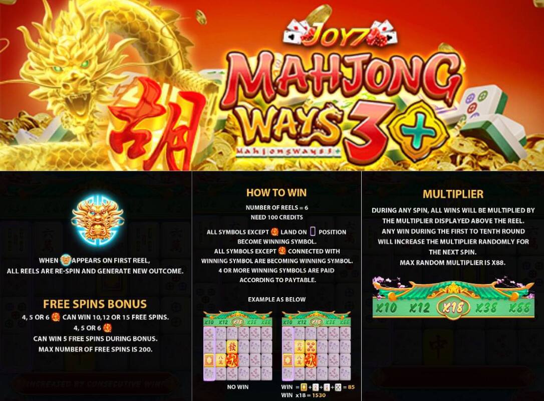 Mag Laro ng Mahjong Ways 3+ sa JOY 7